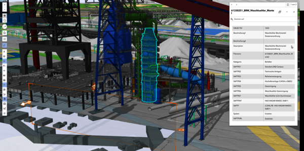 Heute verfügt die voestalpine über ein kontinuierlich wachsendes, detailliertes 3D-Modell des Industriecampus Linz